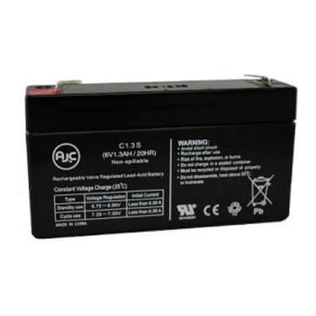 Battery Clerk UPS Battery, UPS, 6V DC, 1.3 Ah, Cabling, F1 Terminal GE-60914